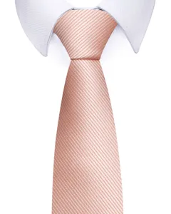 Herren Business formelle einfarbige feine Streifen Krawatte elegante Hochzeit Bräutigam Details
