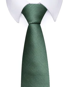 Grüne texturierte Krawatte Detailaufnahme, professionelle Business-Herrenkleidung Präsent.
