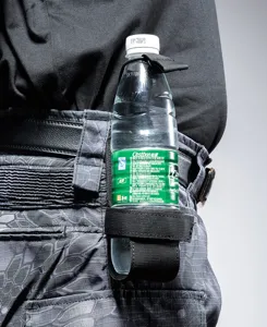 Tactical water bottle pouch for outdoor hiking, molle belt holder bag for water bottle.