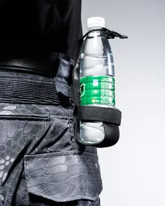 Tactical water bottle pouch utility nylon holder bag for outdoor gear and camping