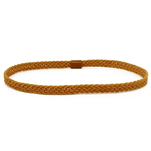 Brown braided hat band diy fedora hat accessory stylish cowboy hat strap clothing decoration