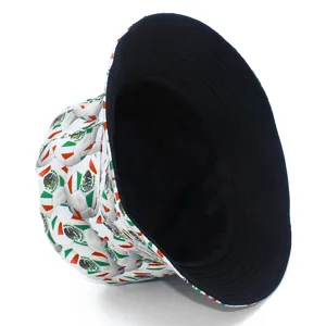 Mexico World Cup soccer print bucket hat casual unisex outdoor sun protection hat
