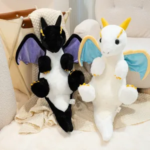 Cute dream dragon plush toy soft cartoon dinosaur doll sleeping soothing pillow birthday gift
