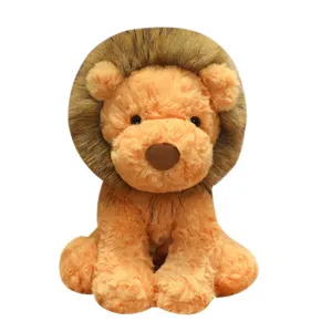 Niedlicher kleiner Löwe Plüschtier SITZEN puppe weiches Kuscheltier Geschenk für Kinder