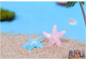 Ornement miniature d'étoile de mer en résine pour bonsaï de plantes et paysage d'aquarium