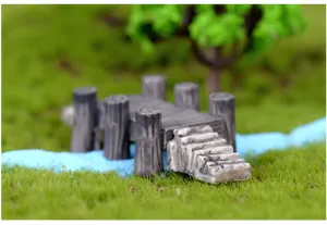 Miniatura ponte resina scala per piante succulente muschio micro paesaggio giardino decoro.