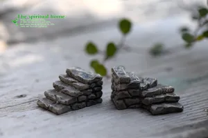 Miniature marches en pierre en resine pour micro paysage decor de terrarium de mousses jardin.