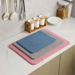 Mikrofaser Geschirrtrocknung Matte Küche saugfähig schnell trocken für Geschirr Tassen.