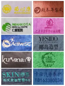Microfiber custom embroidery towel thick soft face towel beauty salon car wash wholesale