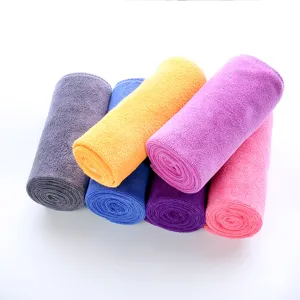 Wholesale microfiber face towels, soft absorbent rolled towels for home, beauty and car wash use.