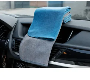 Thick microfiber car cleaning towel, super absorbent automotive drying cloth for cleaning.