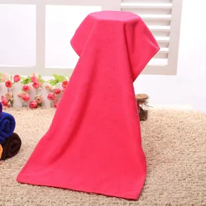 Microfiber cleaning towel soft absorbent face towel quick drying pink household wiping cloth