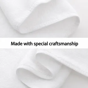 Pure cotton white towel absorbent hotel bath towel soft textile main product display