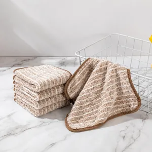 Bamboo fiber dishcloth absorbent quick-drying kitchen cleaning rag for pots and bowls main image