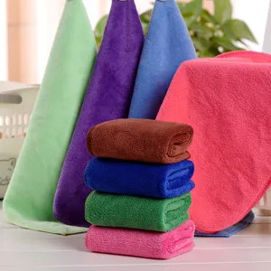 Microfiber cleaning towel super absorbent car washing wiping towel multi-color soft durable set