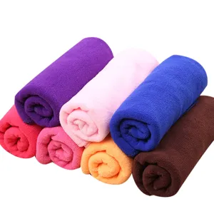 Colorful microfiber rolled towels quick drying face towels set for bathroom travel and daily use