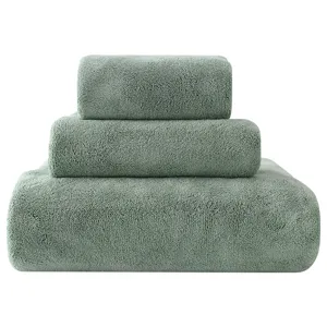 Thickened coral fleece car cleaning towel soft absorbent microfiber auto wash cloth set