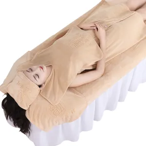 Groothandel salon handdoek set zacht absorberend bedlaken badhanddoek voor huidverzorging