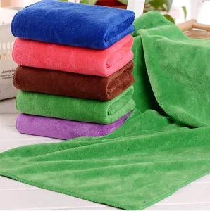 Toalla de microfibra gruesa y absorbente para salon de peluqueria y secado de cabello logo