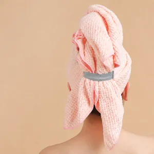 Coral Fleece Dry Hair Cap Absorbent Quick Drying Soft Thickened Shower Cap Hair Drying Towel For Women Home Bathroom