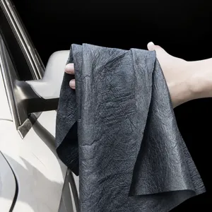 Multifunctional car cleaning cloth, highly absorbent magic wiping rag for glass and vehicle surfaces.