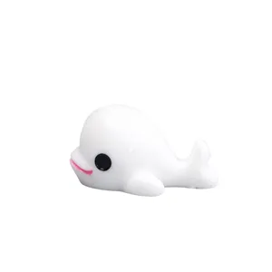 Grande Figurine de Dauphin en Résine Micro Paysage Eco Bouteille DIY Accessoires Mignon Cartoon Animal Bureau Décor Miniature