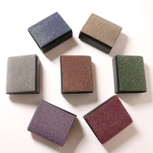 Women Rhinestone Evening Bag Luxury Crystal Clutch Purse Wedding Banquet Shoulder Chain Crossbody Bag