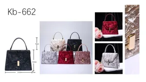 Elegant crushed velvet top handle handbag with metal closure, stylish women shoulder bag.