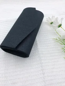 Black glitter evening clutch bag for women, elegant envelope design for party wedding.