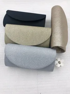 Σετ τσάντας βραδινής clutch με γκλίτερ για γυναίκες, κομψή τσάντα ώμου πάρτι, λαμπερή τσάντα.