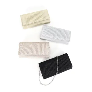 Borsa da Sera a Busta con Paillettes Brillanti da Donna con Tracolla a Catena Elegante Festa Prom Matrimonio Borsa a Mano