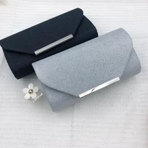 Women Sparkling Sequin Evening Bag Envelope Clutch Purse Wedding Bridesmaid Party Handbag With Chain