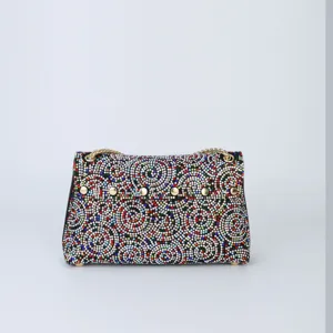 Rhinestone Evening Bag Sparkling Crossbody Shoulder Bag Detailed View Luxury Party Purse