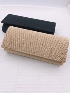 Elegant Rhinestone Pleated Evening Clutch Bag For Women Luxury Party Handbag Shoulder Bag