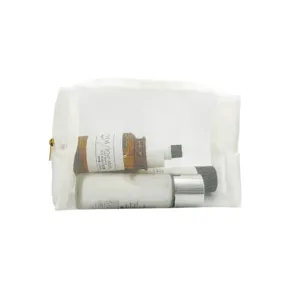 Transparente Kosmetiktasche aus Netzstoff, tragbare Make-up-Kulturtasche mit Reißverschluss.