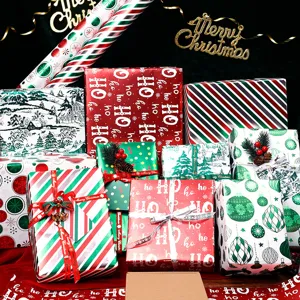 Kerst Cadeaupapier Rol Grote Gealuminiseerde Folie Vakantie Sneeuwvlok Brief Ontwerp Feestelijk Geschenken Decor