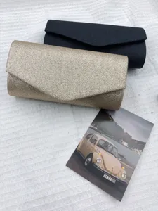 Women glitter evening clutch bag stylish envelope shoulder handbag set for party dress