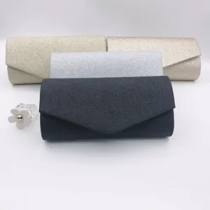 Elegant glitter envelope clutch bag for women, perfect for evening parties, weddings and proms.