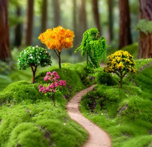Miniatur Landschaft Simulation Baum Ornament Modell fur Feengarten Sukkulente DIY