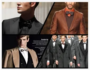 Classic men's bowtie for formal wear, wedding tuxedo accessory, elegant fabric design.