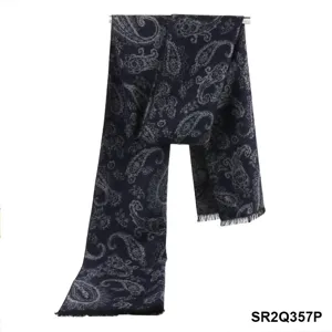 Unisex Χειμερινό Κασκόλ από Viscose με Αίσθηση Cashmere Κλασικό Καρέ Μοτίβο Μακριές Φούντες Ζεστό Κασκόλ