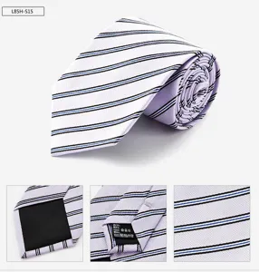Classic striped silk tie for men business formal wedding groom stylish necktie accessory