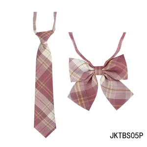 Ensemble cravate et noeud papillon style college JK japonais pour tous les etudiants.