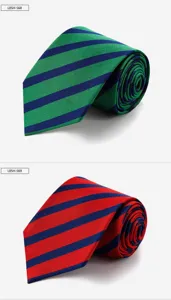 Men's classic striped silk tie, premium mulberry silk necktie for business formal wear.