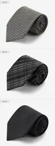 Men's mulberry silk tie business formal wedding groom classic pattern necktie set elegant