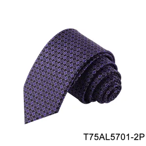 Men's geometric jacquard silk feel necktie professional business formal tie detail