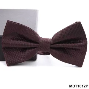 Farfalla texturizzata bordeaux da uomo matrimonio affari classica elegante accessorio