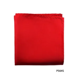 Rode pochet detailweergave, klassieke heren pak zakdoek stof close-up weergave en display.