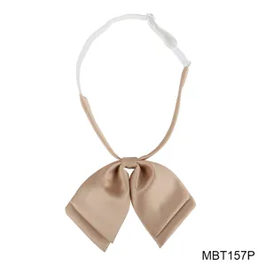 Japanse JK-stijl strikje, effen keperstof met een verstelbare elastische nekband.