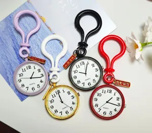 Leuke student zakhorloge sleutelhanger quartz horloge draagbare examen klok grote wijzerplaat